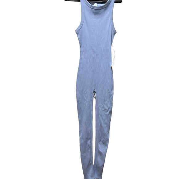 AS Revival Altar'd State NWT Blue One Piece Ribbed Jumpsuit - Picture 2 of 8